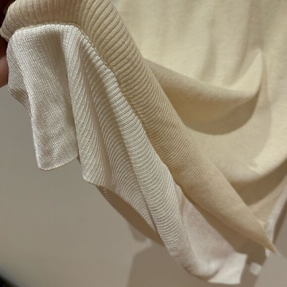 Rag and Bone Cream and White Sweater RN# 108879 Size SP - Picture 5 of 11